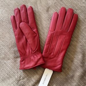 Red Leather Gloves